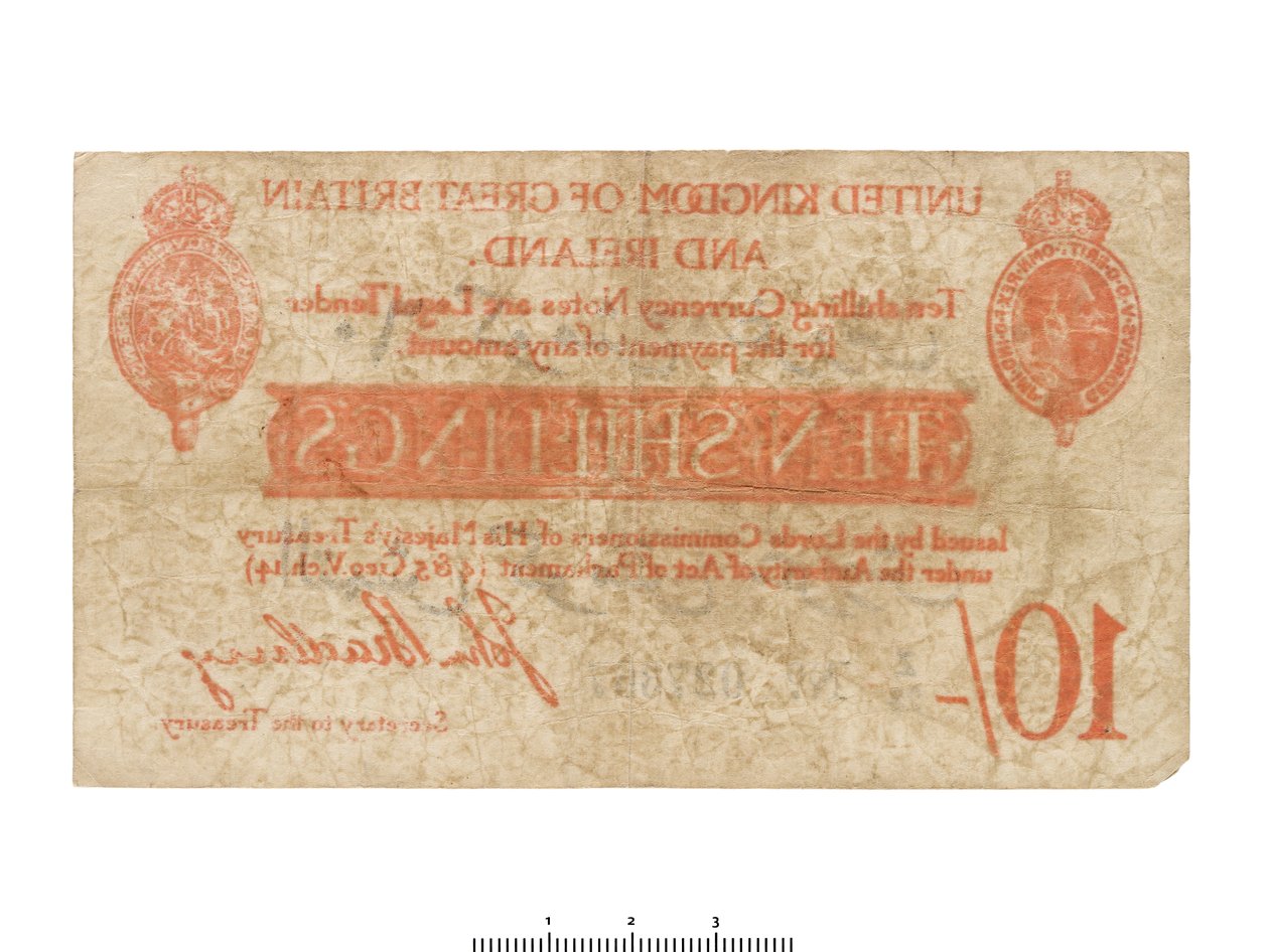 यूनाइटेड किंगडम का बैंक नोट, 1915 द्वारा एचएम ट्रेजरी
