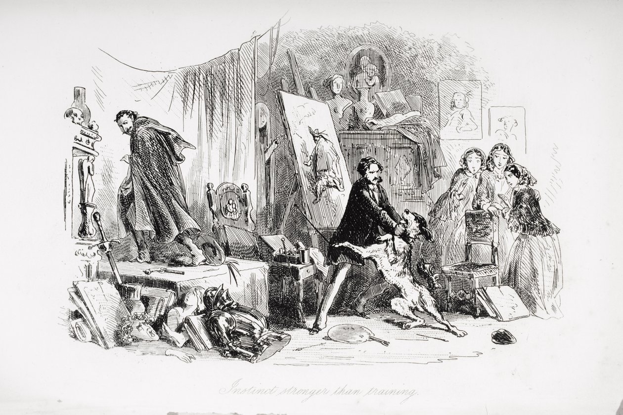 प्रशिक्षण से अधिक मजबूत, चार्ल्स डिकेंस (1812-70) द्वारा &39;लिटिल डोरिटि&39; से चित्रण पहली बार 1857 में प्रकाशित हुआ द्वारा हबलोत नाइट ब्राउन