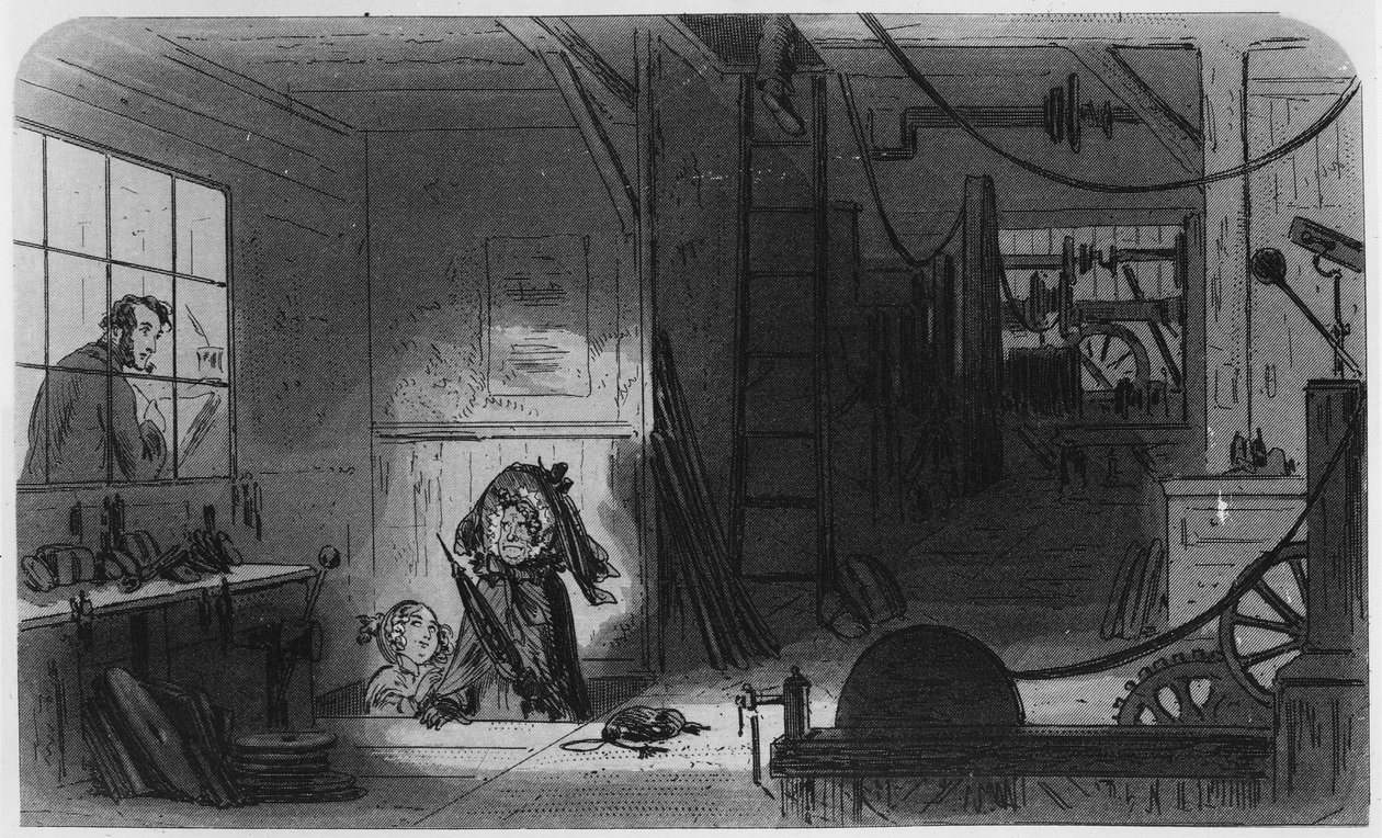 1857 में चार्ल्स डिकेन्स द्वारा &39;लिटिल डोरिटि&39; से चित्रण, द वर्क्स द्वारा हबलोत नाइट ब्राउन