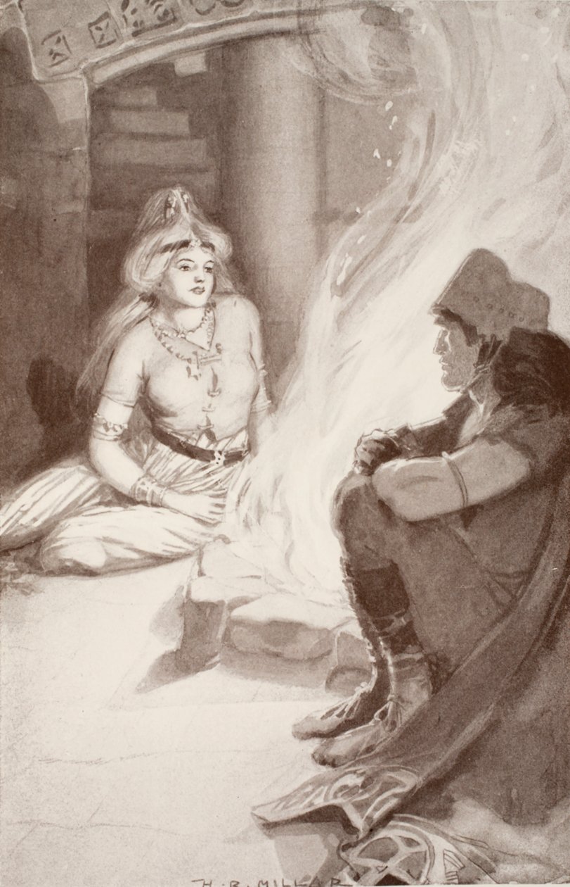 Cian को Balor&39;s Daughter, 1905 के चार्ल्स स्क्वेयर द्वारा &39;केल्टिक मिथ एंड लीजेंड&39; का चित्रण मिला द्वारा हेरोल्ड रॉबर्ट मिलर