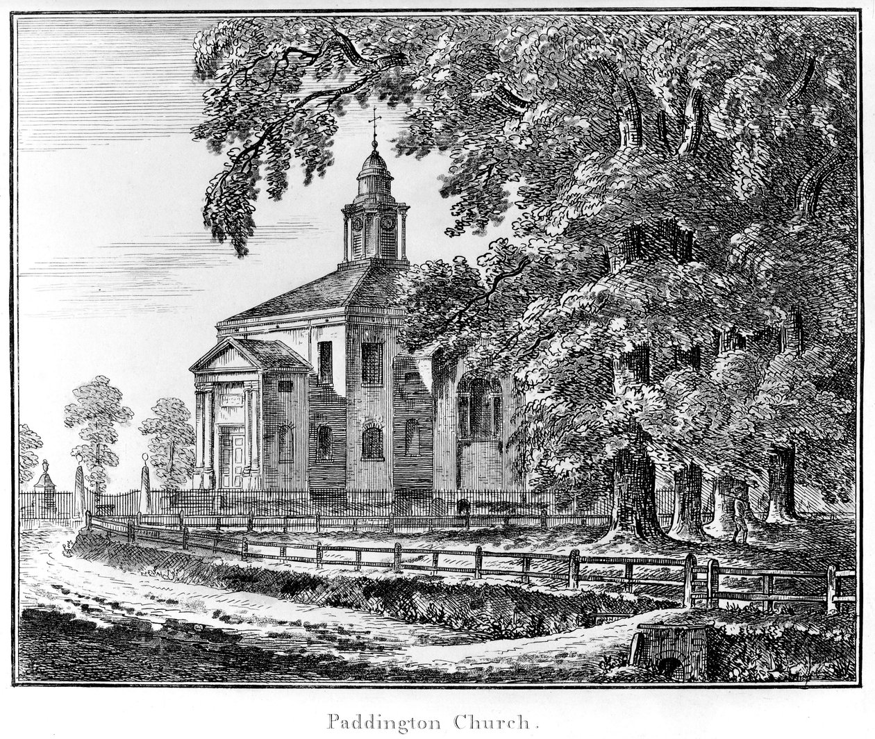 पैडिंगटन चर्च, 1795 द्वारा हेन्स राजा