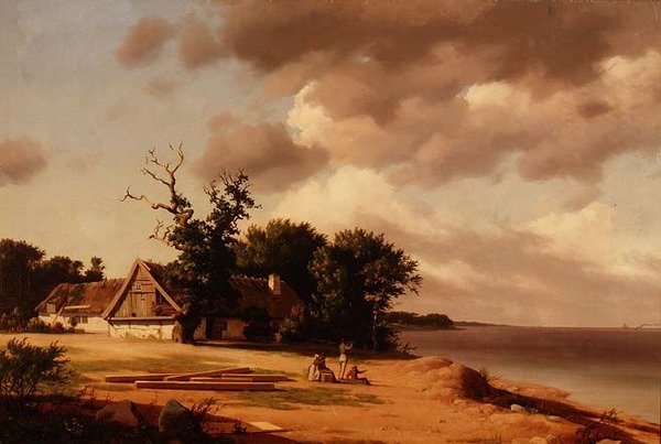 ओरसुंड में मछुआरे (डी.1839) द्वारा हेनरिक बंटज़ेन