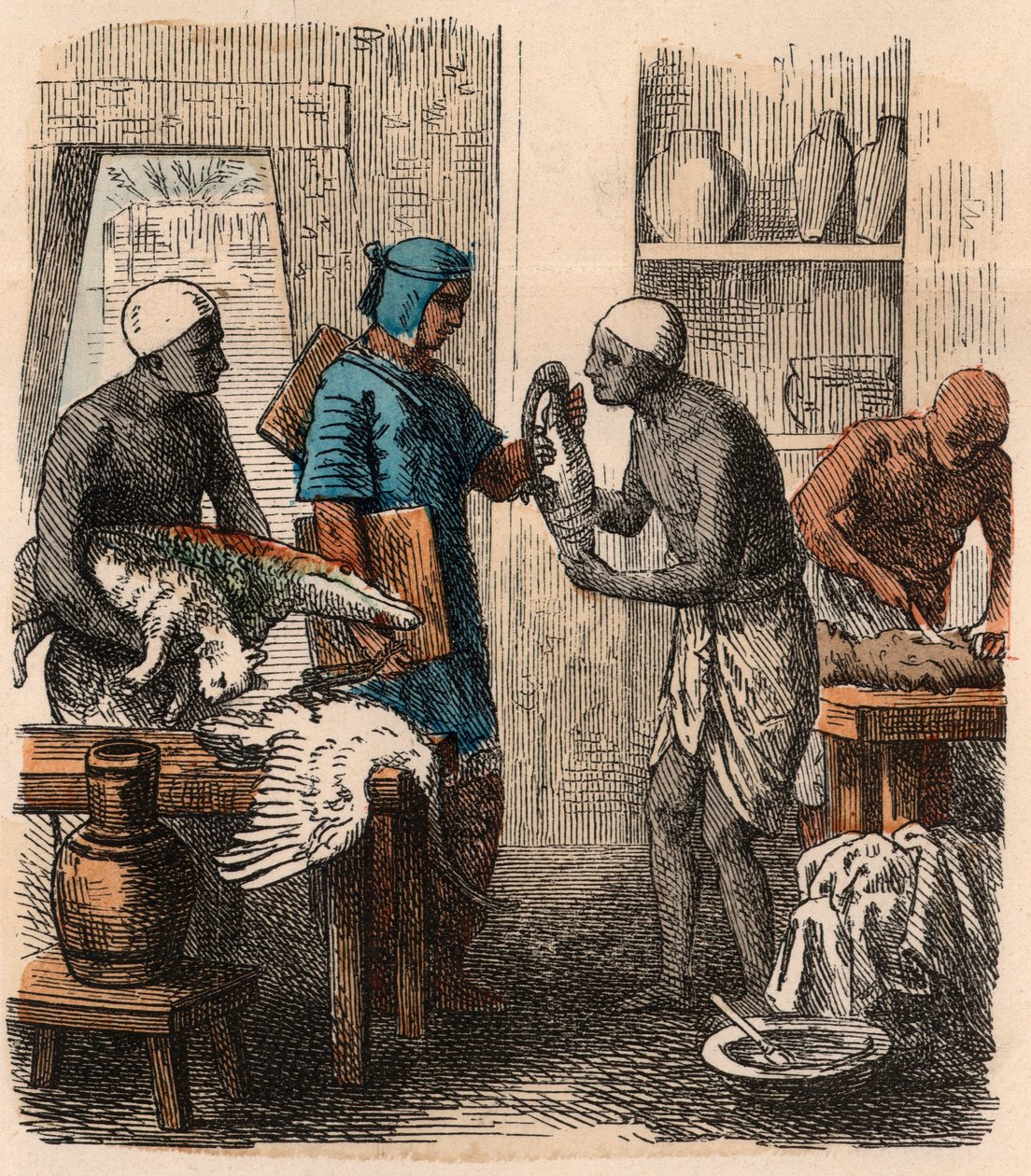 प्राचीन मिस्र: जानवरों का असंतुलन, 1866 द्वारा हेनरिक लेउटेमन