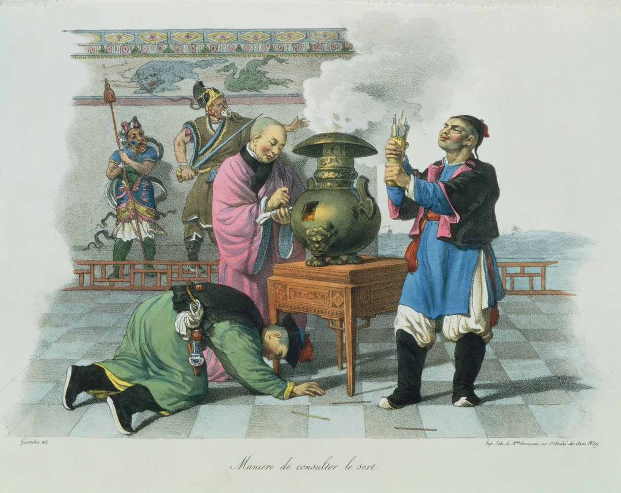 एक तरह से भविष्य बताने वाला, जो म्ल द्वारा उकेरा गया था। फॉरमेंटिन, 1824-27 द्वारा हेनरी ग्रेव्डन