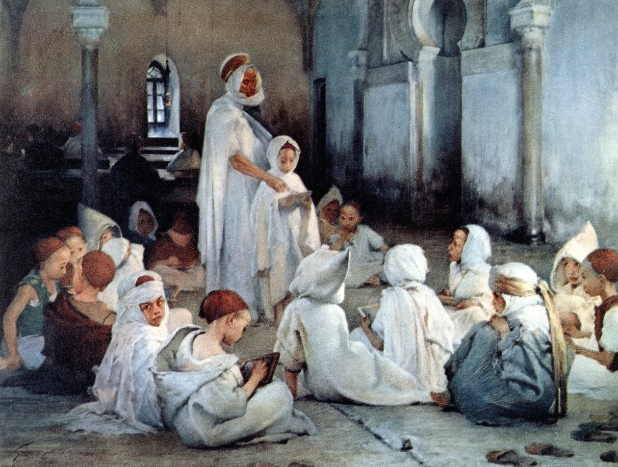 Tlemcen में एक अरब स्कूल द्वारा हेनरी जूल्स जीन जियोफ़रॉय