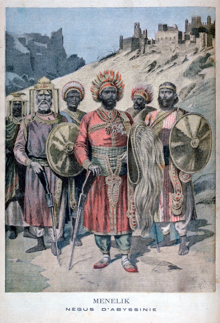 एबिसिनिया का मेनेलिक II, 1895 द्वारा हेनरी मेयर