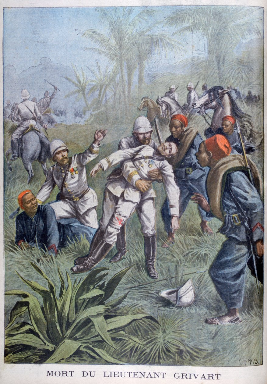 लेफ्टिनेंट ग्रिवार्ट की मृत्यु, नाइजर, 1899 द्वारा हेनरी मेयर