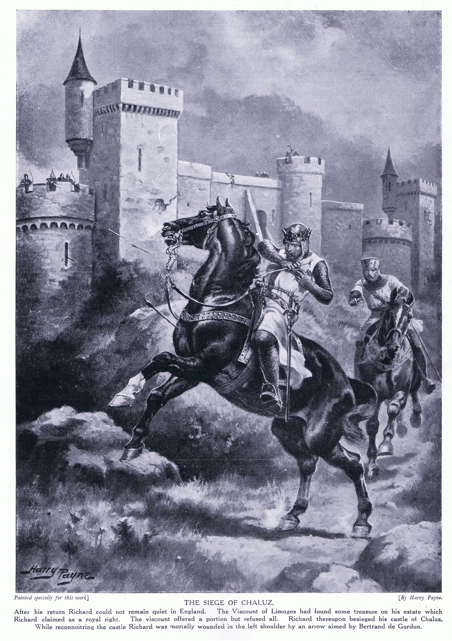 चालुज की घेराबंदी (रिचर्ड मैं बुरी तरह से घायल), 1920 का द्वारा हेनरी ए। पायने