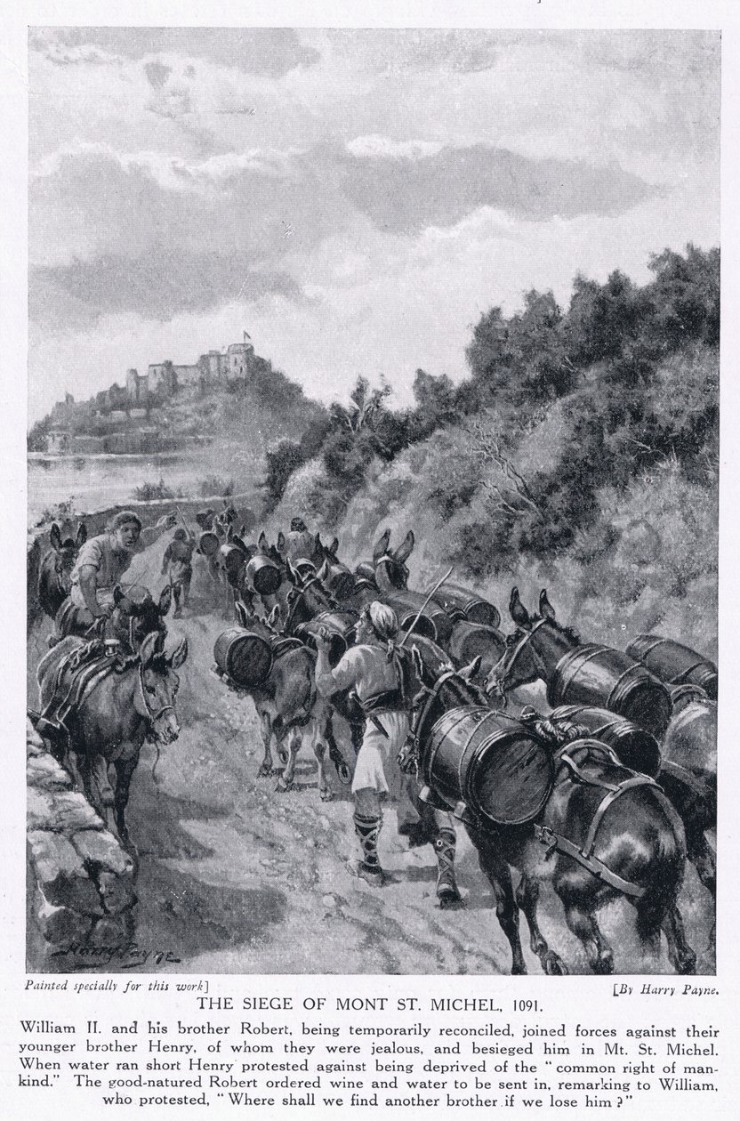 मोंट सेंट मिशेल AD1091, 1920 की घेराबंदी द्वारा हेनरी ए। पायने