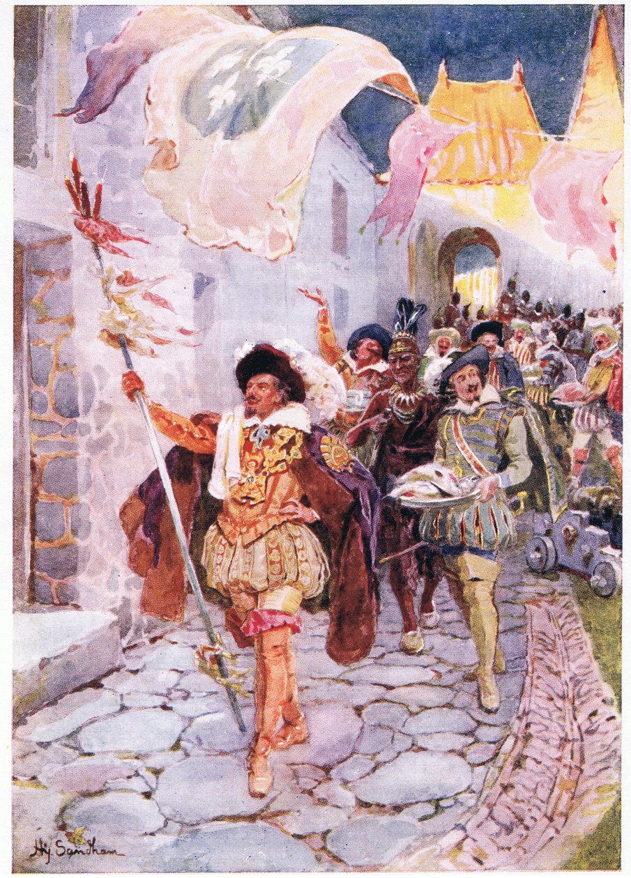 द ऑर्डर ऑफ ए गुड टाइम 1606, c.1920 द्वारा हेनरी संधम