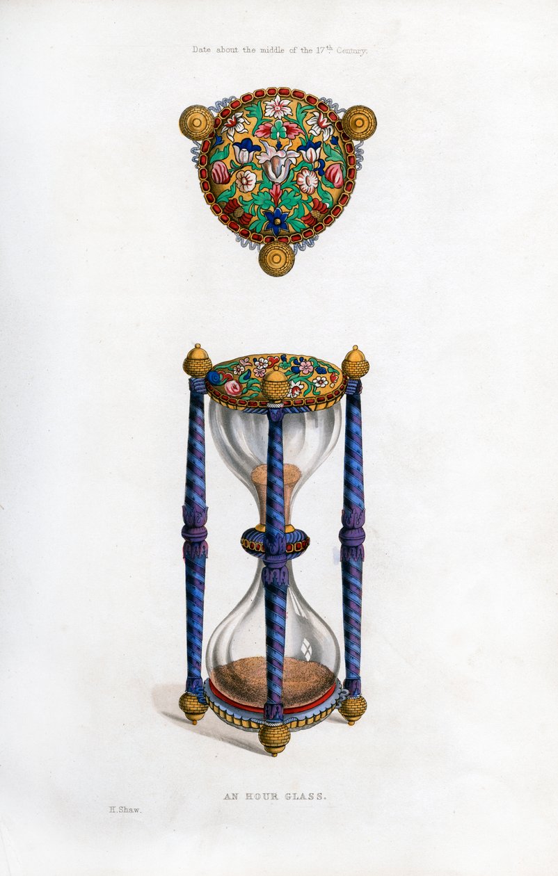 घंटाघर, 17 वीं शताब्दी के मध्य, 1843। द्वारा हेनरी शॉ