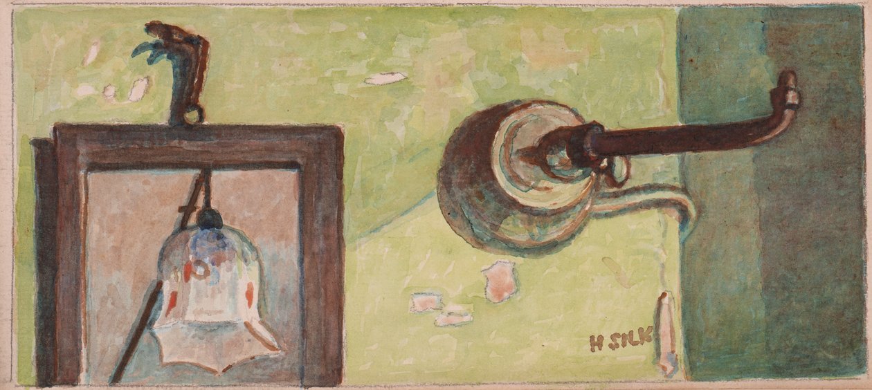गैस फिटिंग और दर्पण, c.1930 द्वारा हेनरी सिल्क