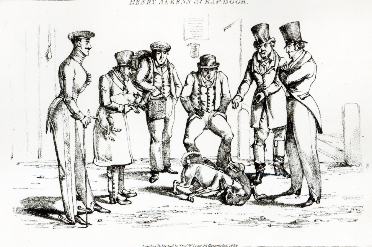 डॉग फाइट, 1824 द्वारा हेनरी थॉमस अल्केन