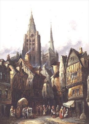 कॉडेबेक सुर सीन, 1886 द्वारा हेनरी थॉमस शेफर