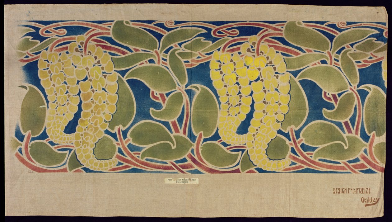 सना हुआ कपड़ा नमूना, c.1896 द्वारा हर्बर्ट सी। ओकली