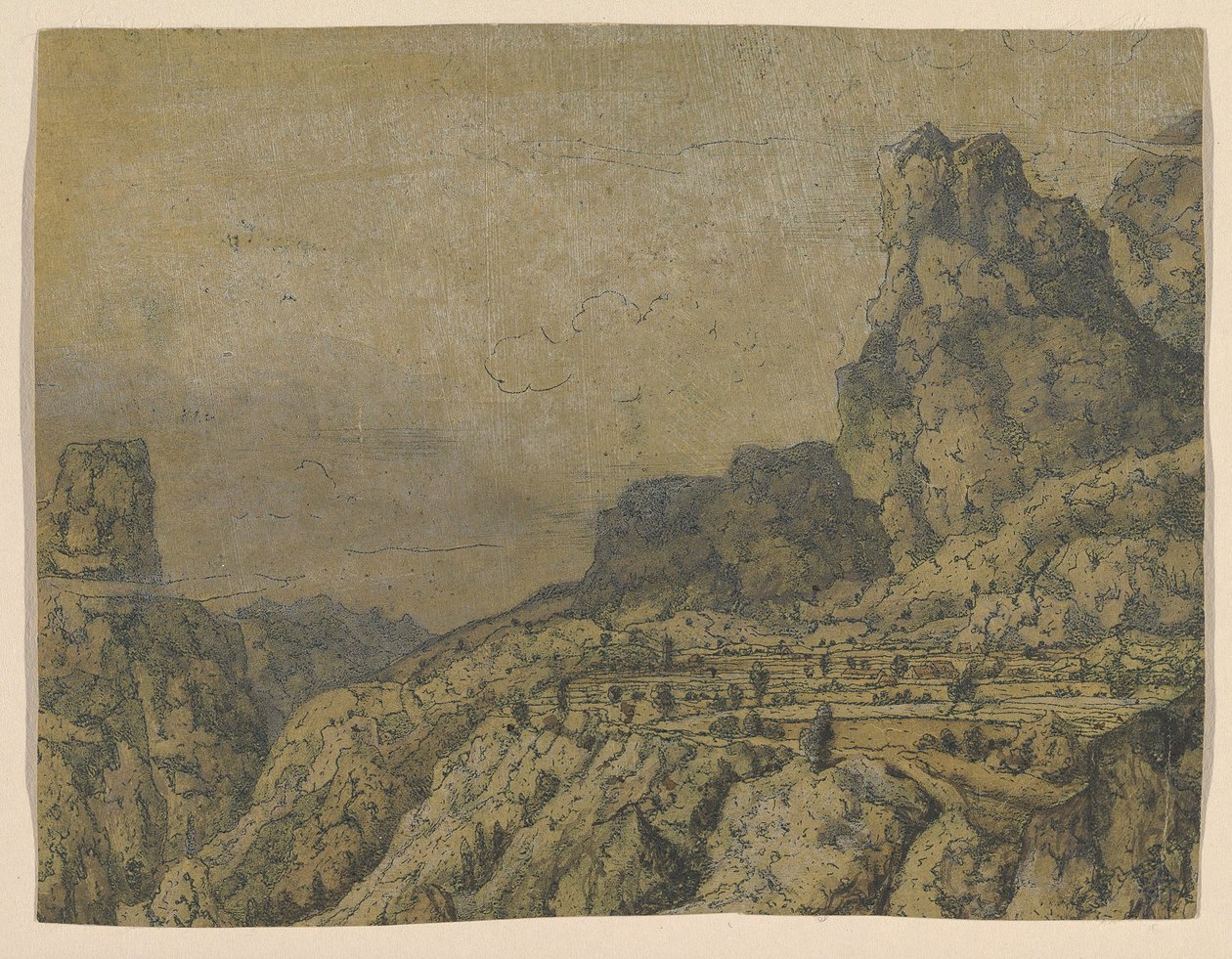 पठार के साथ पर्वतीय घाटी, सीए। 1625-30। द्वारा हरक्यूलिस सेगर