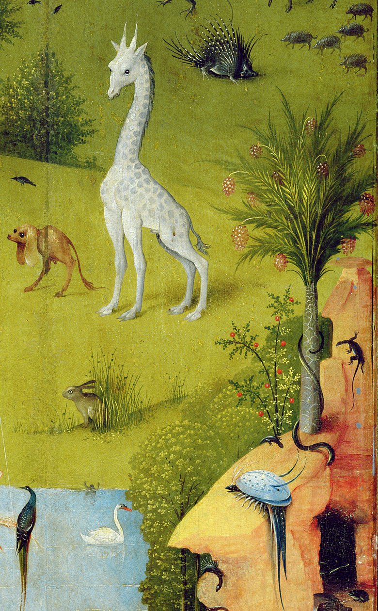 सांसारिक प्रसन्नता का उद्यान, c.1500 (विस्तार 3425) द्वारा हिरेमस बॉश