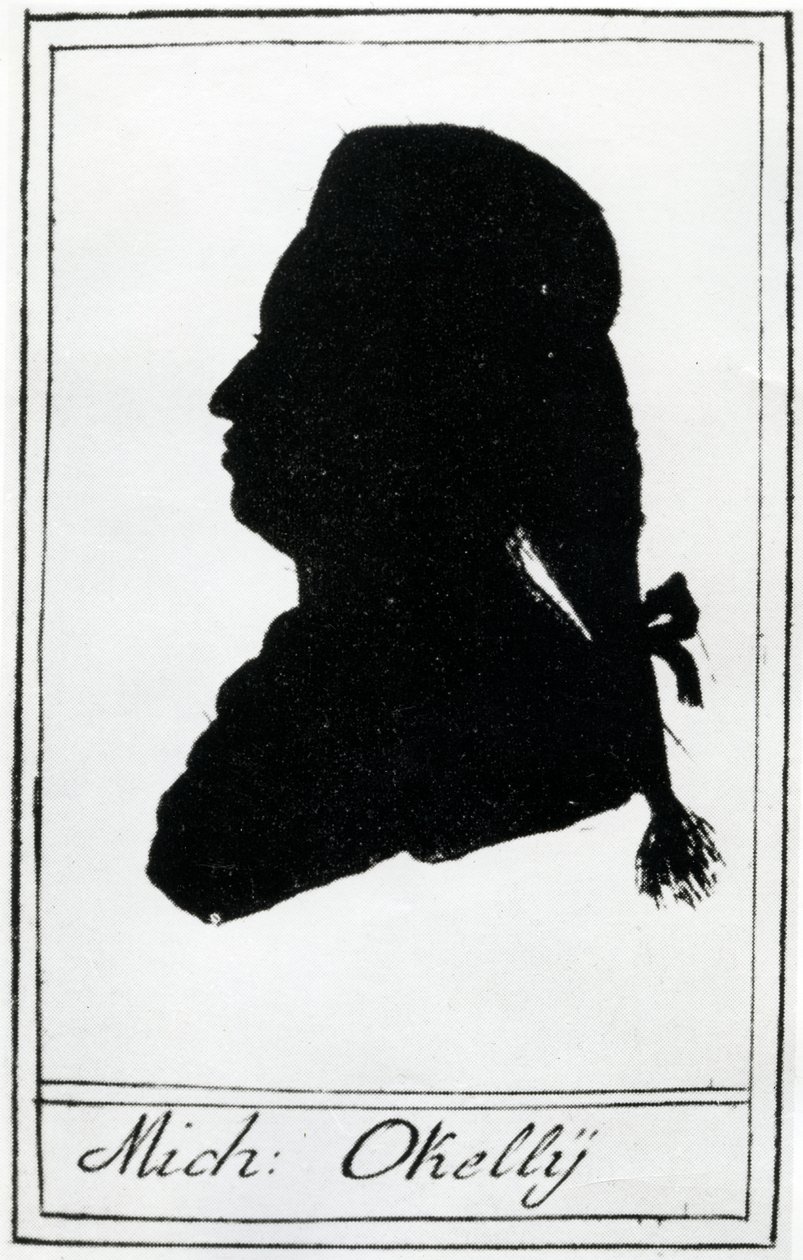 माइकल ओ&39;केली का सिल्हूट, 1786 द्वारा हिरोनिमस लॉसचेंकोल