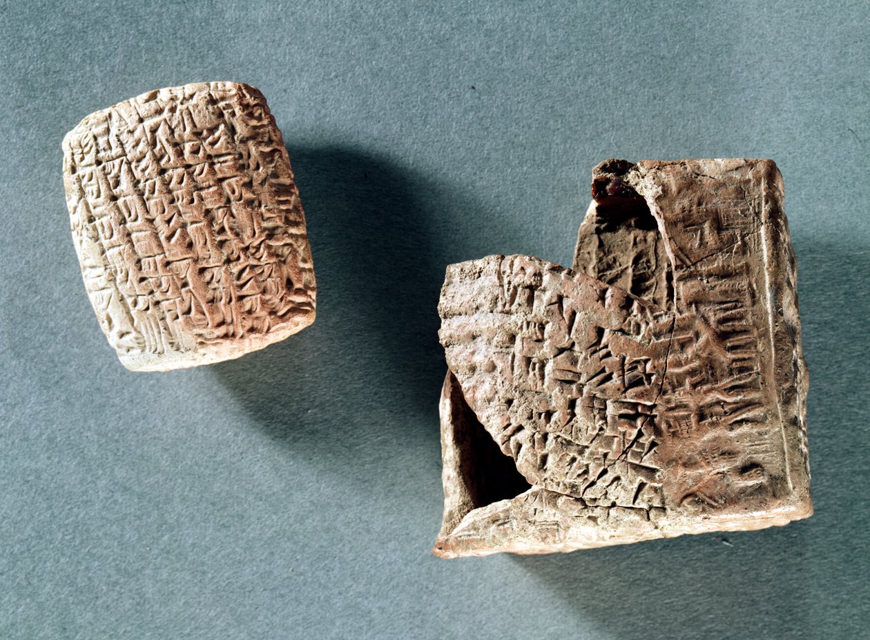 कैप्पाडोसियन पत्र और लिफाफा, तुर्की से, 2000-1800 ईसा पूर्व (मिट्टी के बर्तन) द्वारा हित्ती