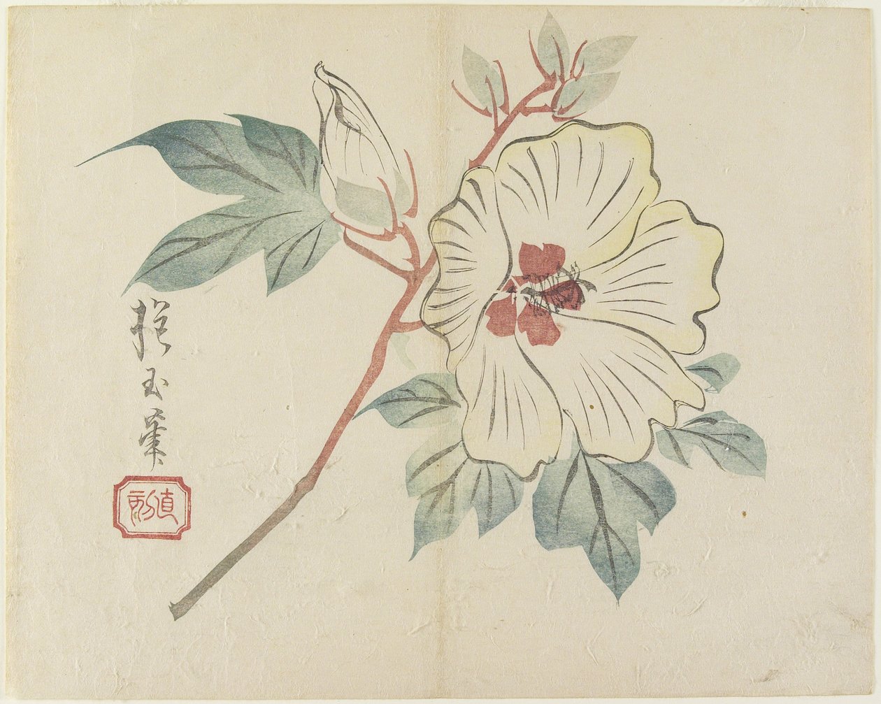 (बड़े सफेद फूल), सी। 1830 द्वारा Hogyoku