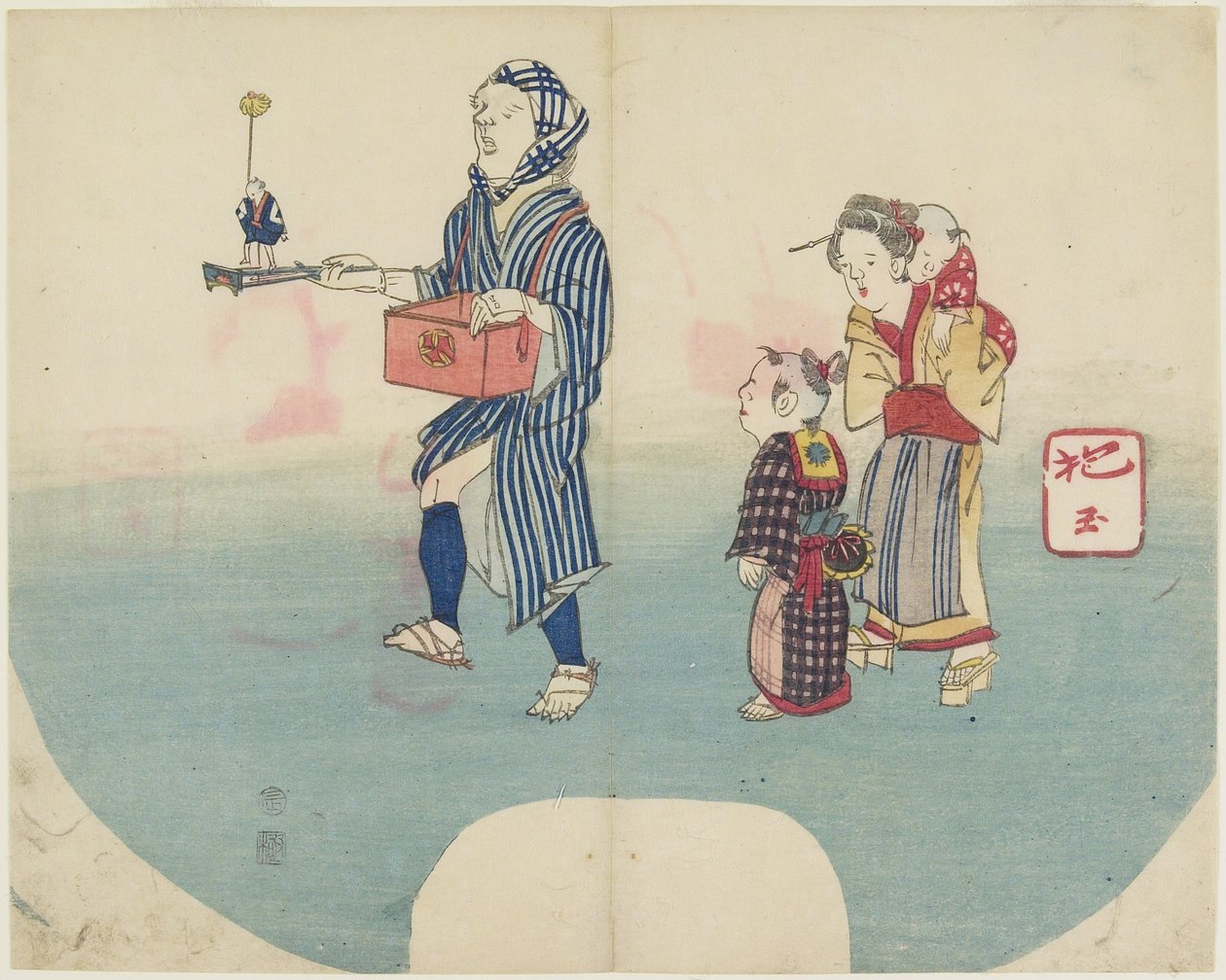 (कलाकार मनोरंजक बच्चे), 1831 द्वारा Hogyoku