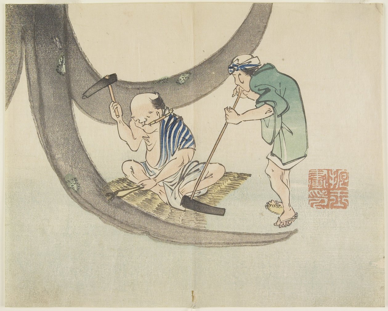 (मरम्मत नौकाओं), सी। 1830 द्वारा Hogyoku