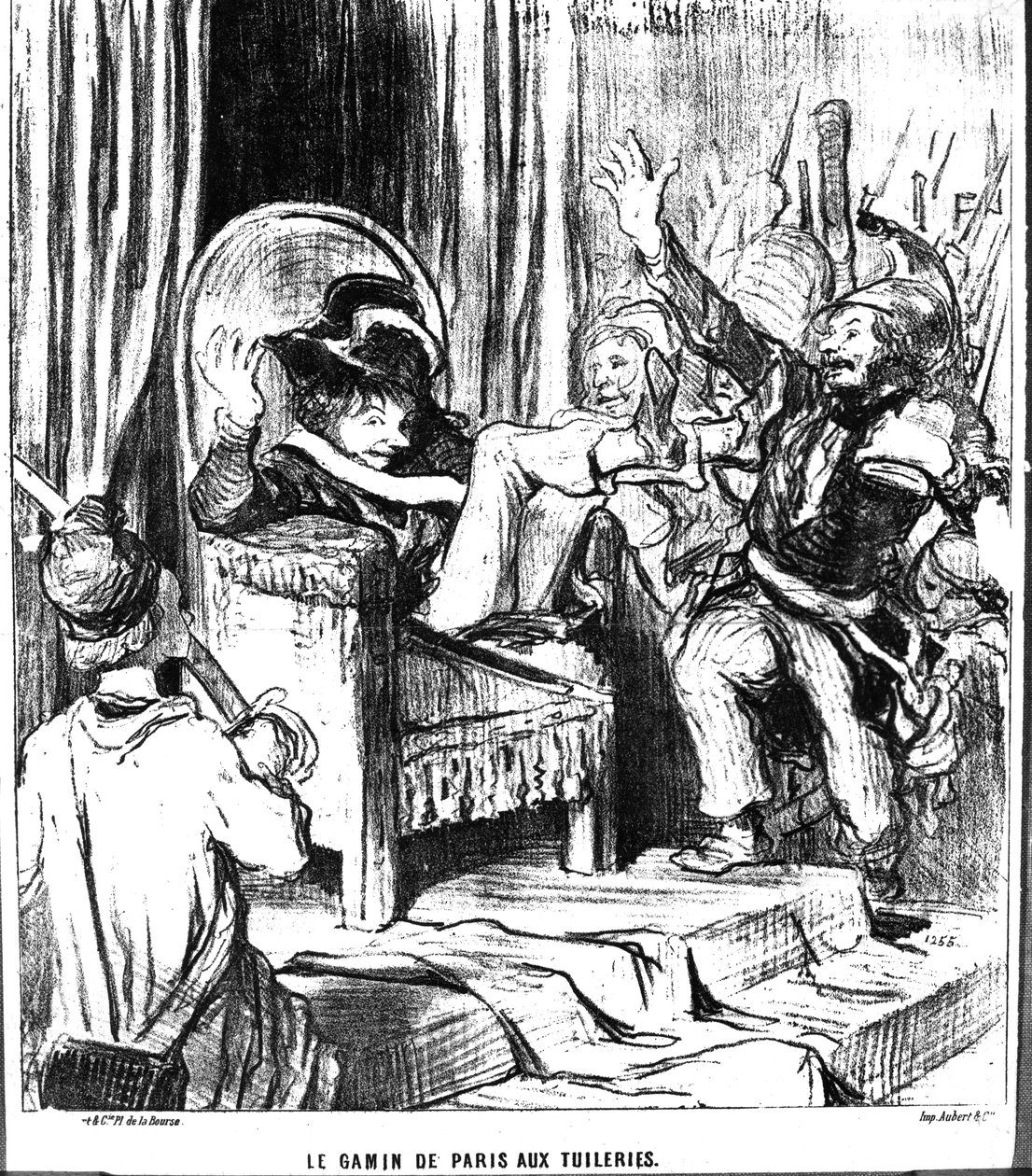 Riv द लेइल अर्चिन इन द टेलिलरीज ’, riv ले चारवरी’ से, 4 मार्च, 1848 द्वारा होनोरे ड्यूमियर