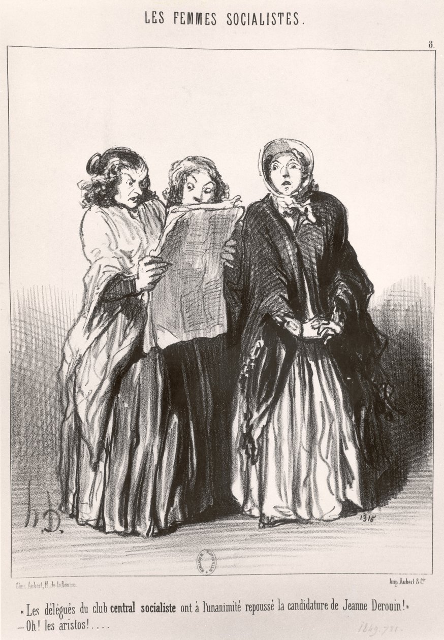 द सोशलिस्ट वुमेन, 1849 द्वारा होनोरे ड्यूमियर
