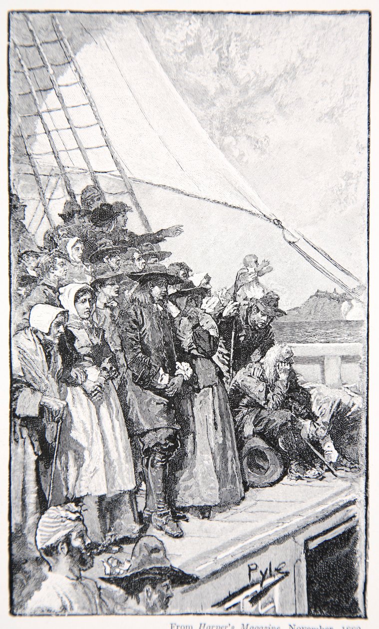 नई दुनिया में &39;वेलकम&39; का प्रस्थान, 1682 अगस्त द्वारा हावर्ड पाइल