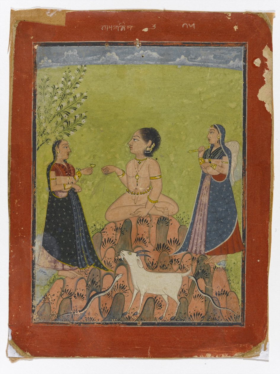 जलाऊ लकड़ी राग, c.1735-40 (कागज पर अपारदर्शी शौचालय) द्वारा इंडियन स्कूल