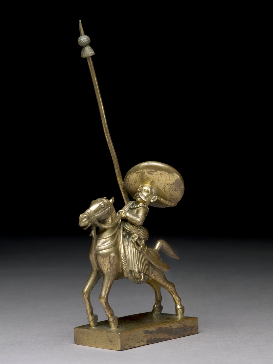 एक भारतीय लांसर, विजागापट्टम c.1795 (पीतल) द्वारा इंडियन स्कूल
