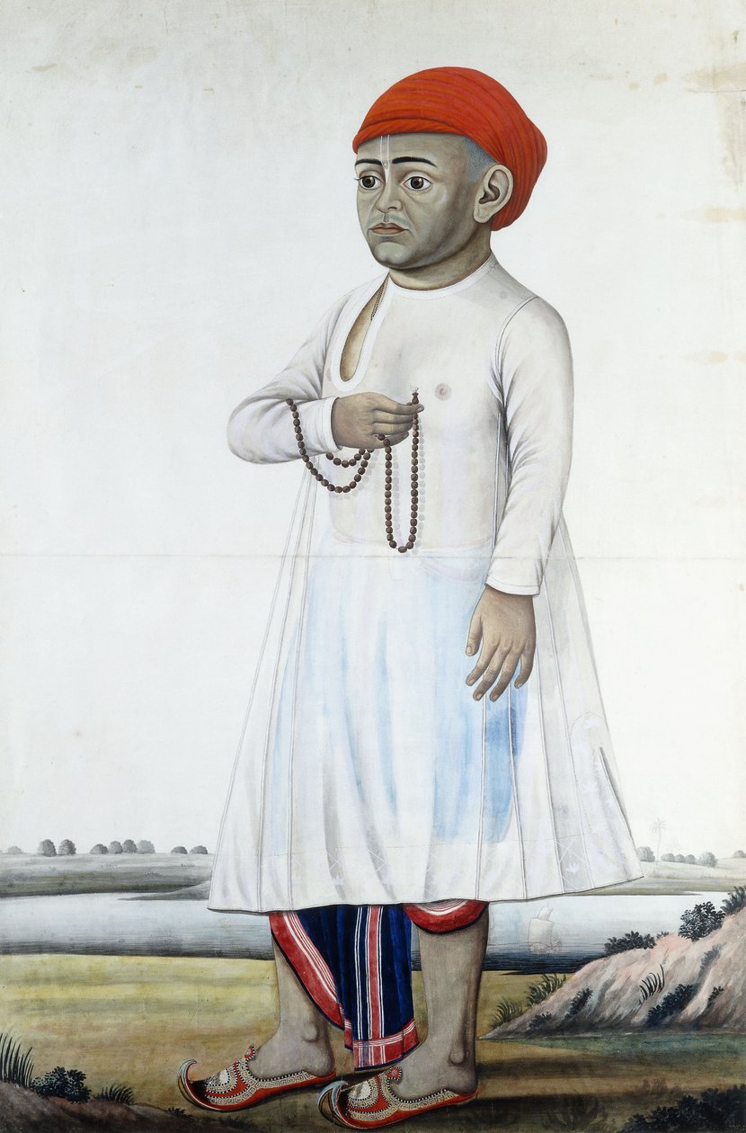 एक उल्लेखनीय पोर्ट्रेट, c.1780-1790 द्वारा इंडियन स्कूल