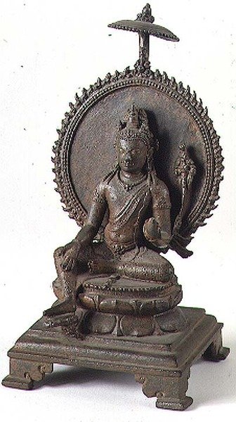 विष्णु, पल्लव, दक्षिण भारत (कांस्य) द्वारा इंडियन स्कूल