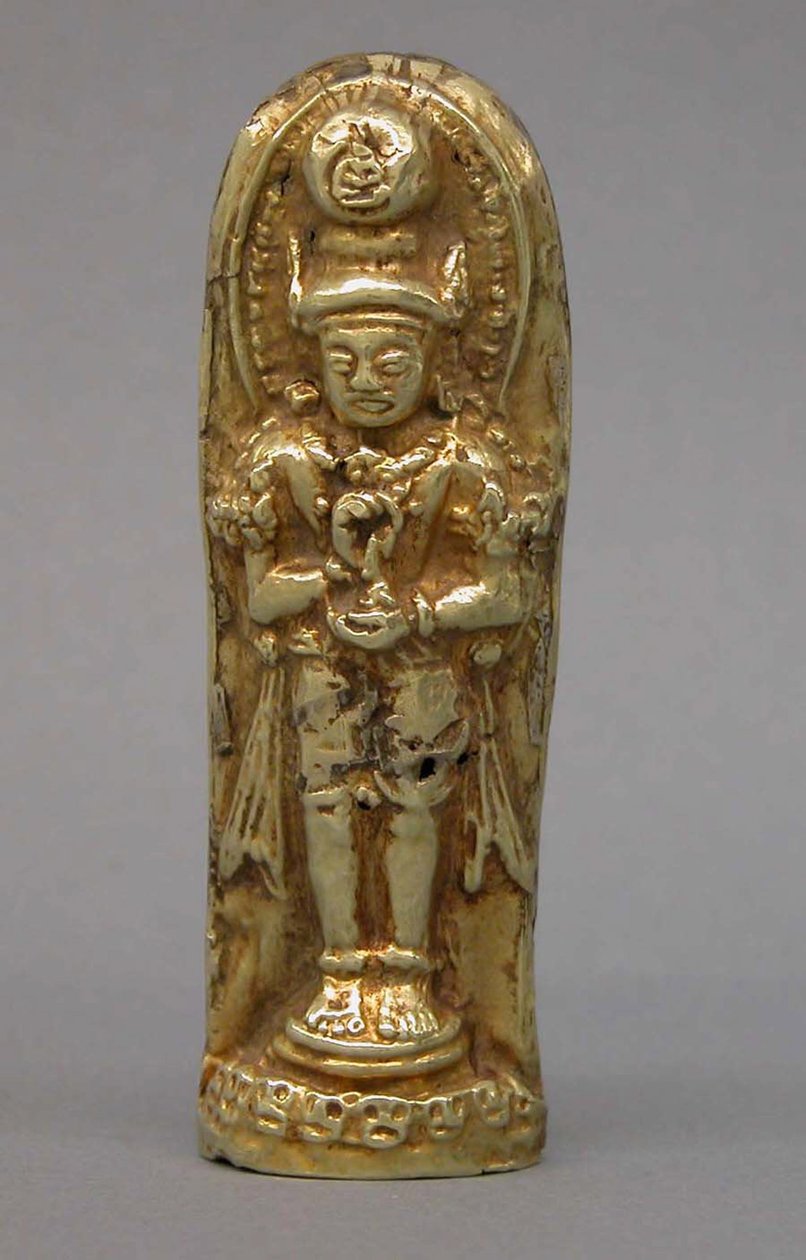 भैरव की मूर्ति, c.1300 (स्वर्ण) द्वारा इंडोनेशियाई स्कूल