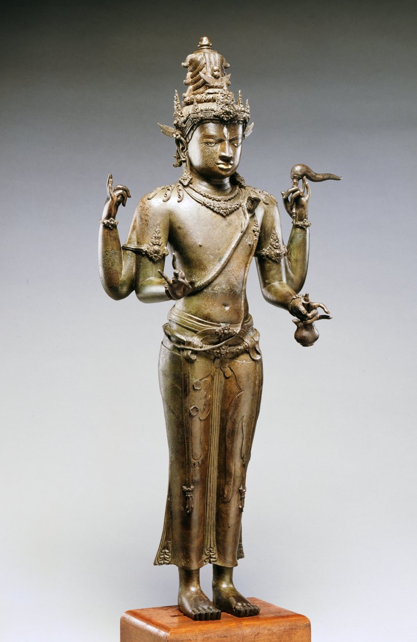शिव महादेव (कांस्य, सोना और चांदी) द्वारा इंडोनेशियाई स्कूल