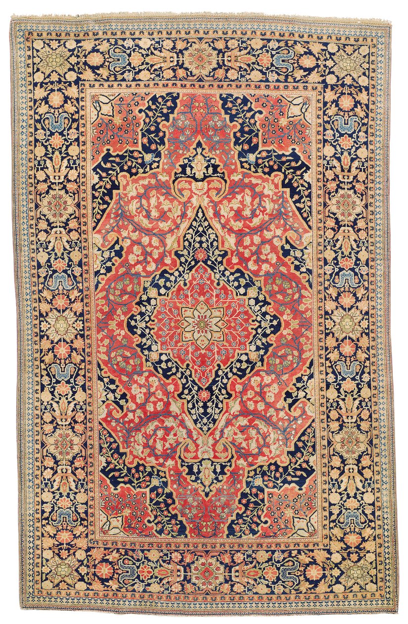 काशन &39;मोहताशम&39; गलीचा, c.1890 (ऊन) द्वारा ईरानी स्कूल