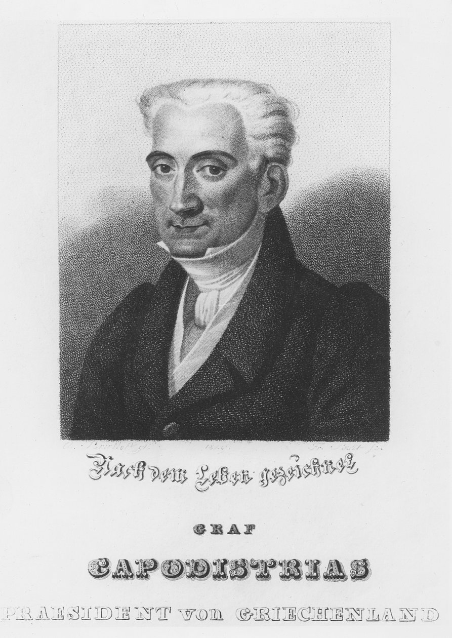 Ioannis Kapodistrias (उत्कीर्णन) द्वारा इतालवी स्कूल