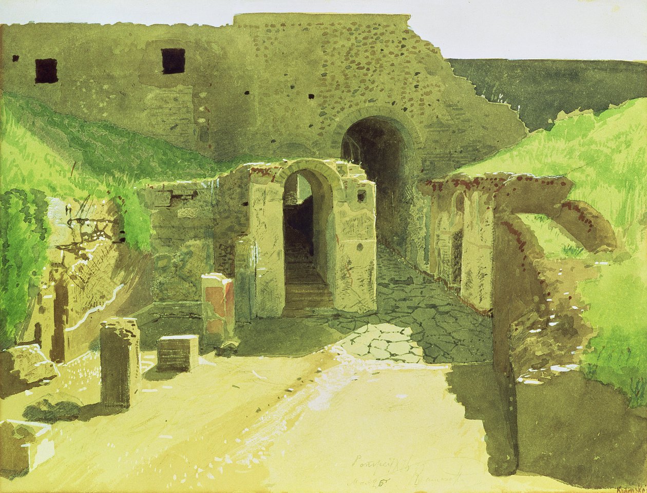 इतालवी खंडहर, 1876 द्वारा इवान निकोलाइविच क्राम्स्कोय