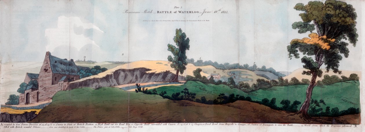 वाटरलू की लड़ाई, 1815-1816। द्वारा जे बूथ
