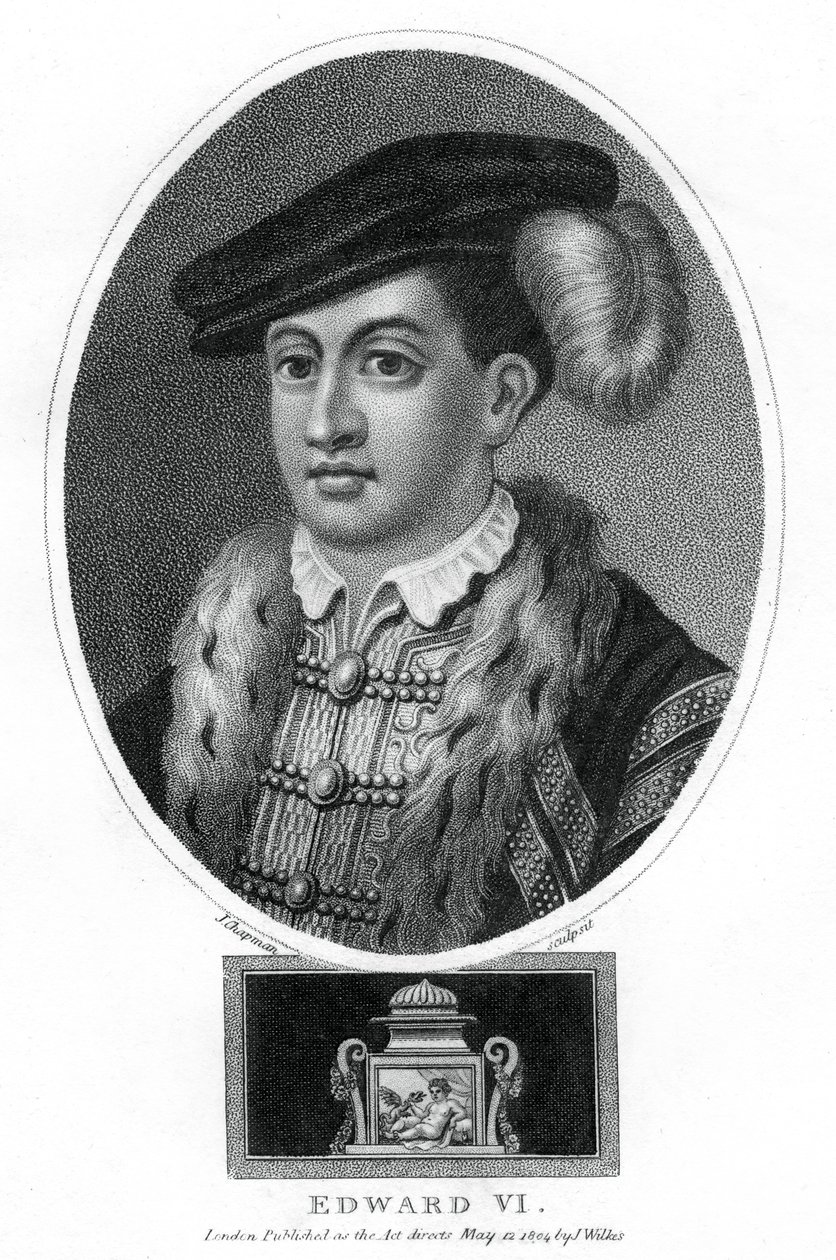 एडवर्ड VI, इंग्लैंड का राजा, 1804। द्वारा जे। चैपमैन