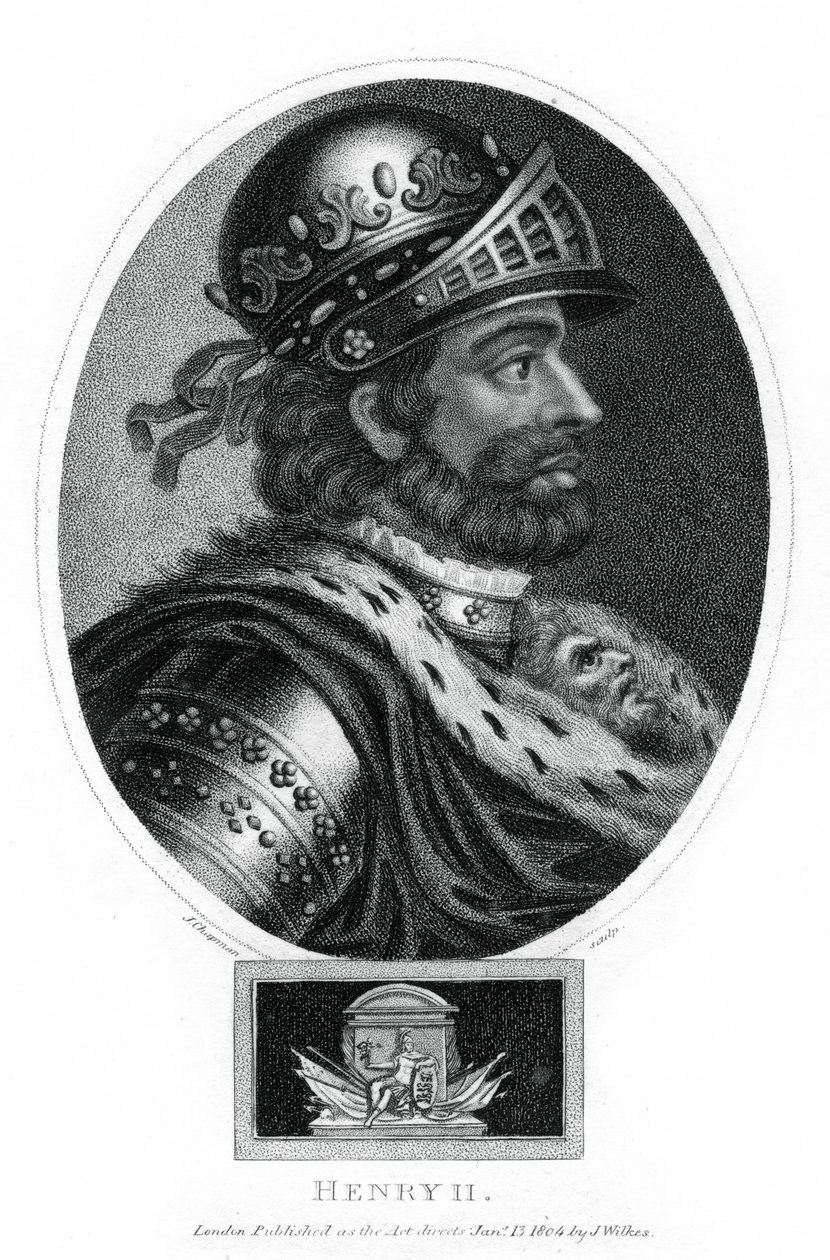 हेनरी द्वितीय, इंग्लैंड के राजा, 1804। द्वारा जे। चैपमैन