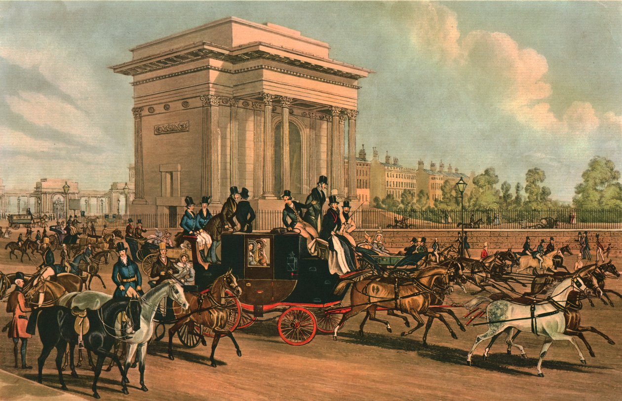 हाइड पार्क कॉर्नर, c1838। द्वारा जे हैरिसो
