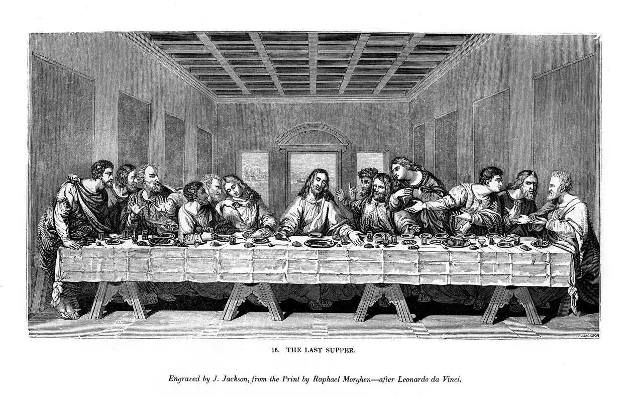 द लास्ट सपर, 1843 द्वारा जे। जैक्सन