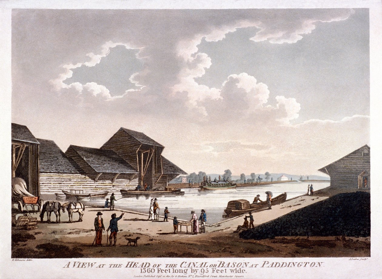 बेज़वाटर, पैडिंगटन, लंदन, 1801 द्वारा जे जेकस