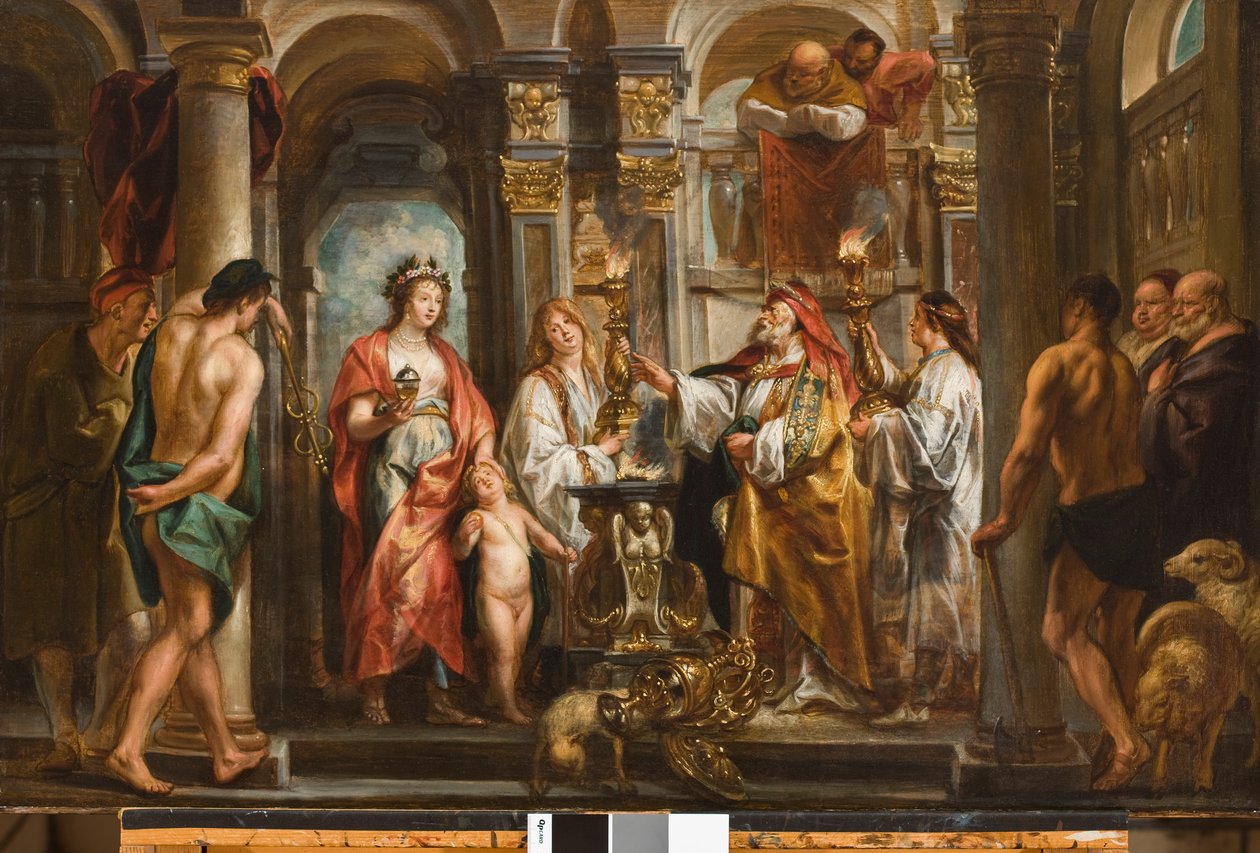 1643 से पहले एक Oracle (Thetis and Achilles Oracle से पहले) (पैनल पर तेल को मेसोनाइट में स्थानांतरित किया गया) द्वारा जैकब जॉर्डन