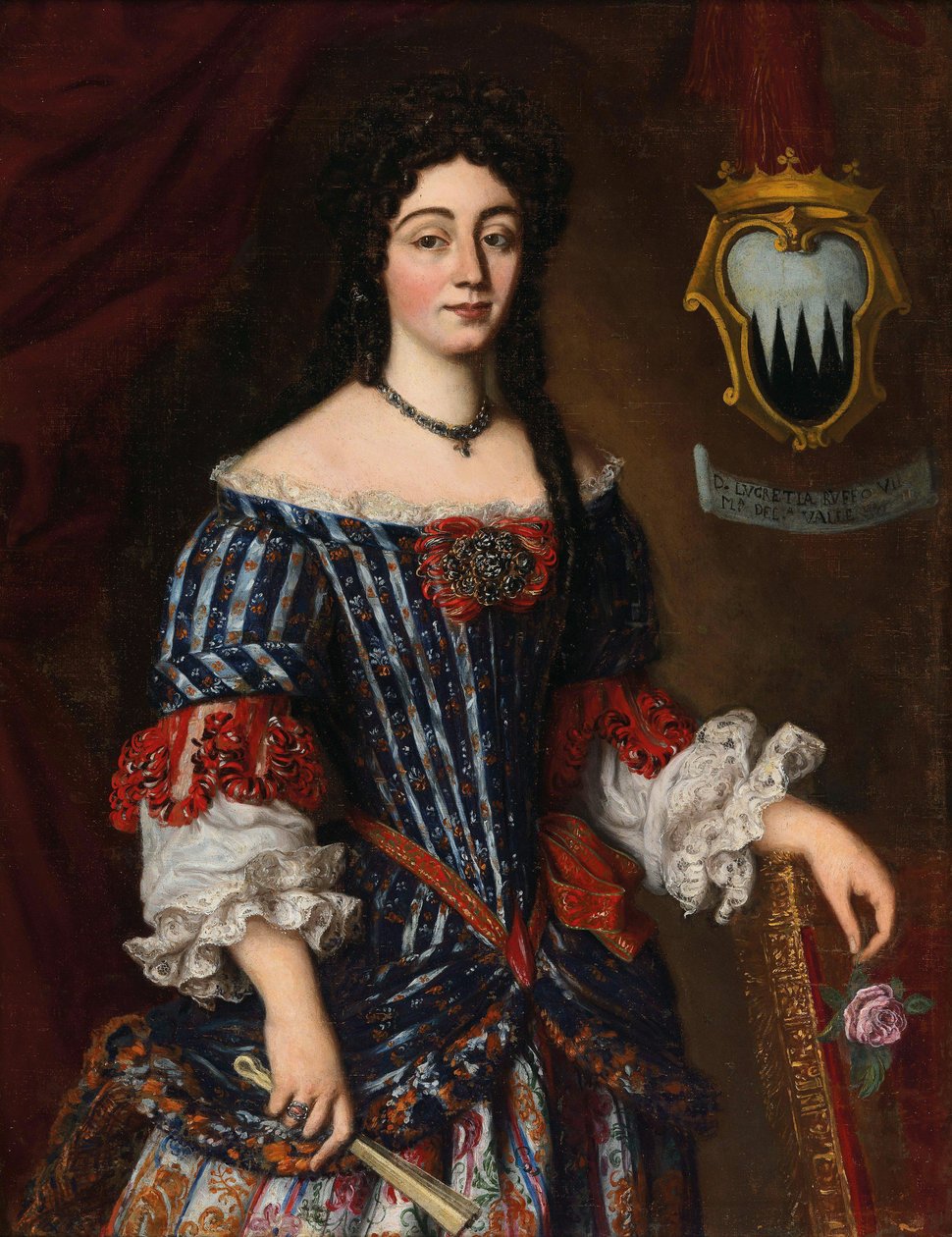 Lucrezia Ruffo 1661-1722, मार्चेसा डेला वैले। द्वारा जैकब फर्डिनेंड Voet