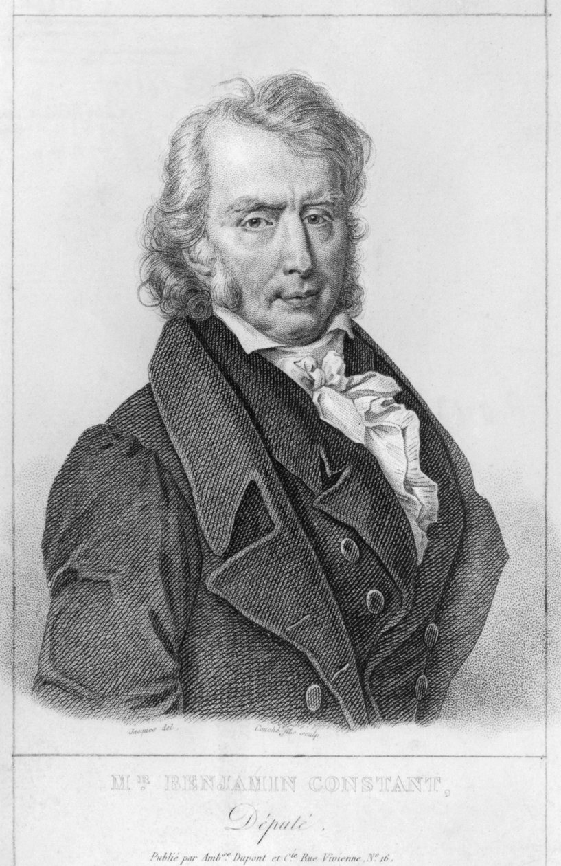 हेनरी बेंजामिन कॉन्स्टेंट डी रेबेके (1767-1830) उप के रूप में, लुईस फ्रांकोइस कूप (1782-1849) द्वारा उत्कीर्ण द्वारा जैक्स