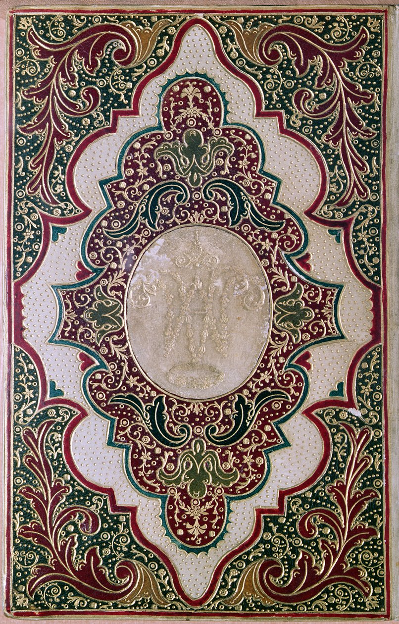 मोज़ेक बाइंडिंग, c.1745 (चमड़ा) द्वारा जैक्स एंटोनी डेरोम