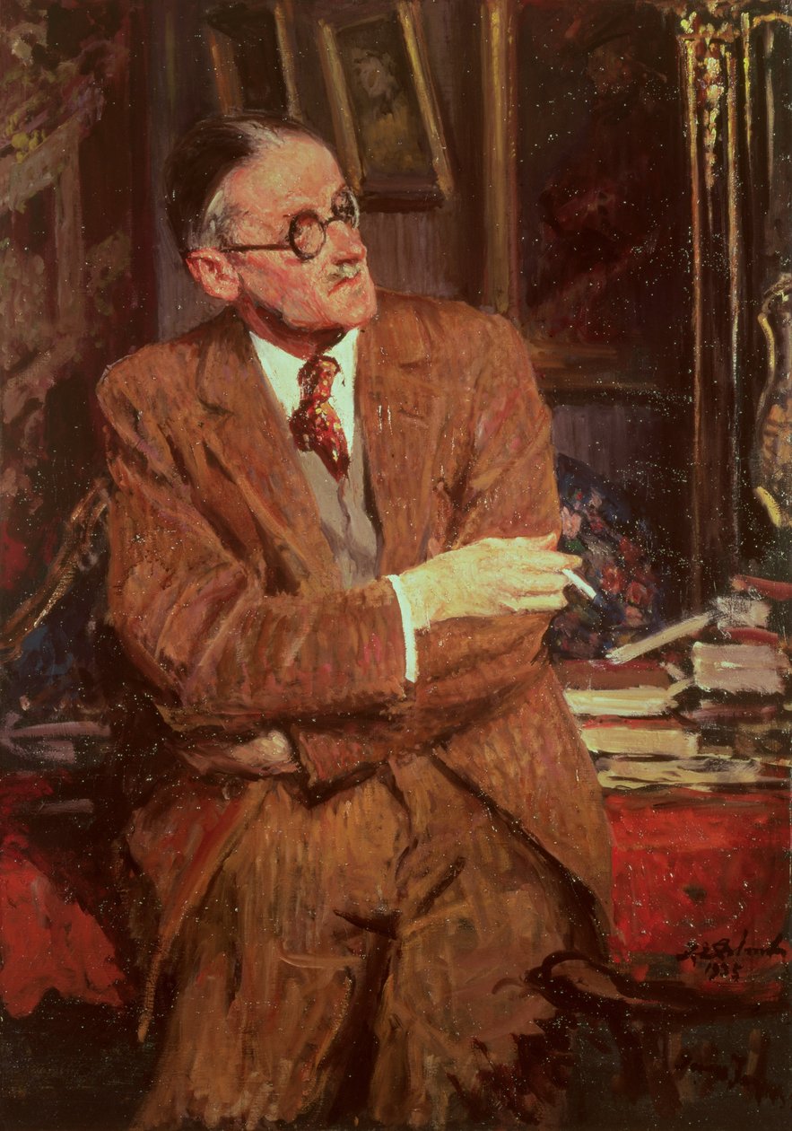पोर्ट ऑफ जेम्स जॉयस (1882-1941), 1935 द्वारा जैक्स एमिल ब्लांच