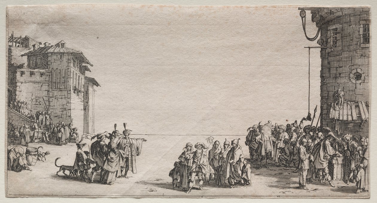 दास बाजार, 1629। द्वारा जैक्स कैलोट